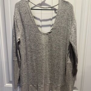 Gray Women's Knit Top